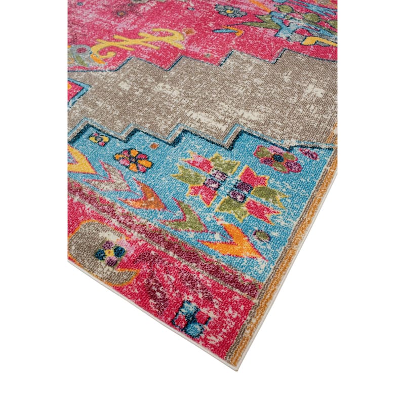 Noori Rug Sapphire Distressed Delma Multicolor Area Rug