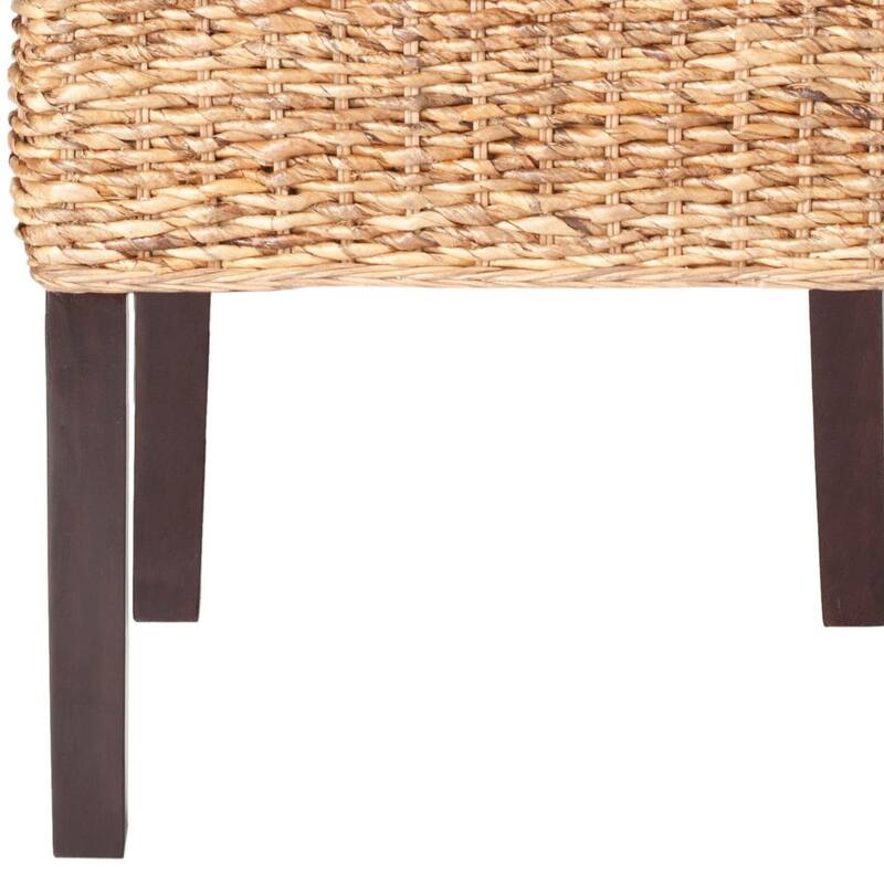 SAFAVIEH Georgetta Dining Natural Dining Chair (Set of 2) - 18.1" x 23.2" x 40.6" - 18Wx23Dx41H