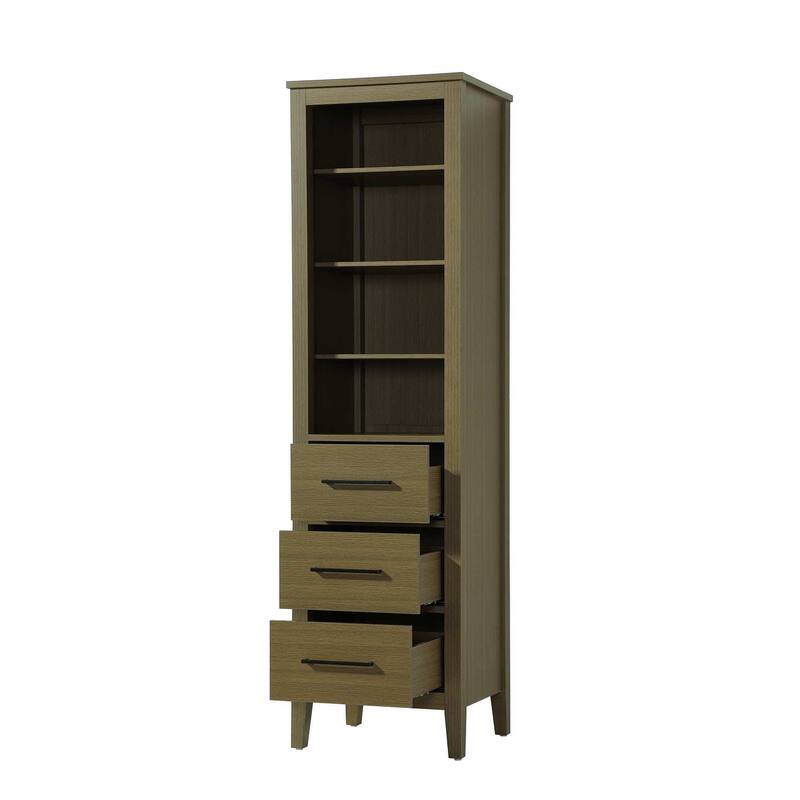 Laura 16-28 Inch Open Shelving Bath Storage Cabinet
