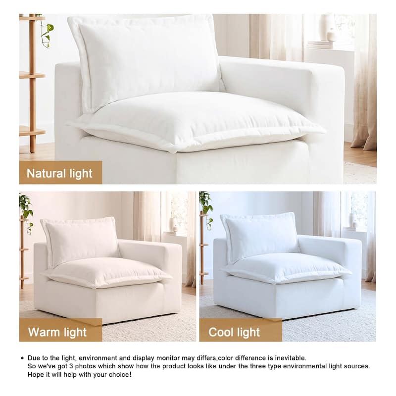 Comfy Cloud Couch Plush Modular Sectional Sofa For Living Room