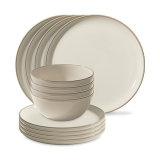 Stoneware Dinnerware Set, Handmade Reactive & Solid Glazed Ceramic ...