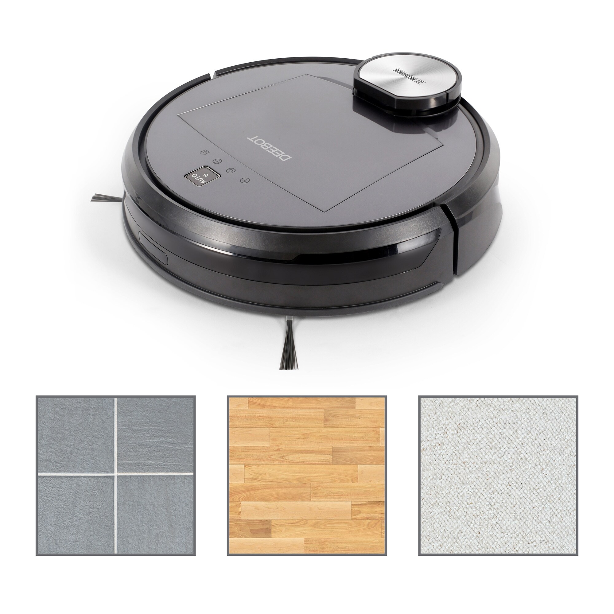 Shop Ecovacs Dr96 Deebot R96 Vacuum Cleaning Robot Dark Grey