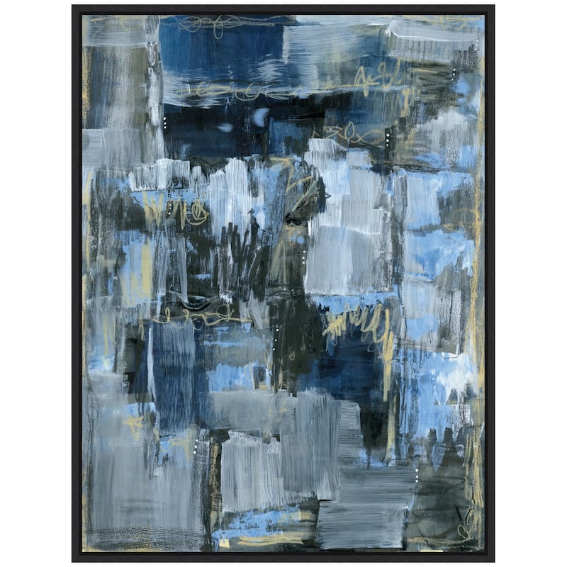Kate and Laurel Sylvie Thunder Only Happens When its Raining Framed Canvas by Leah Nadeau