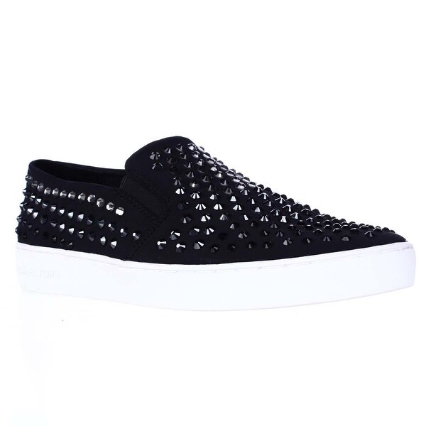 black studded slip on sneakers