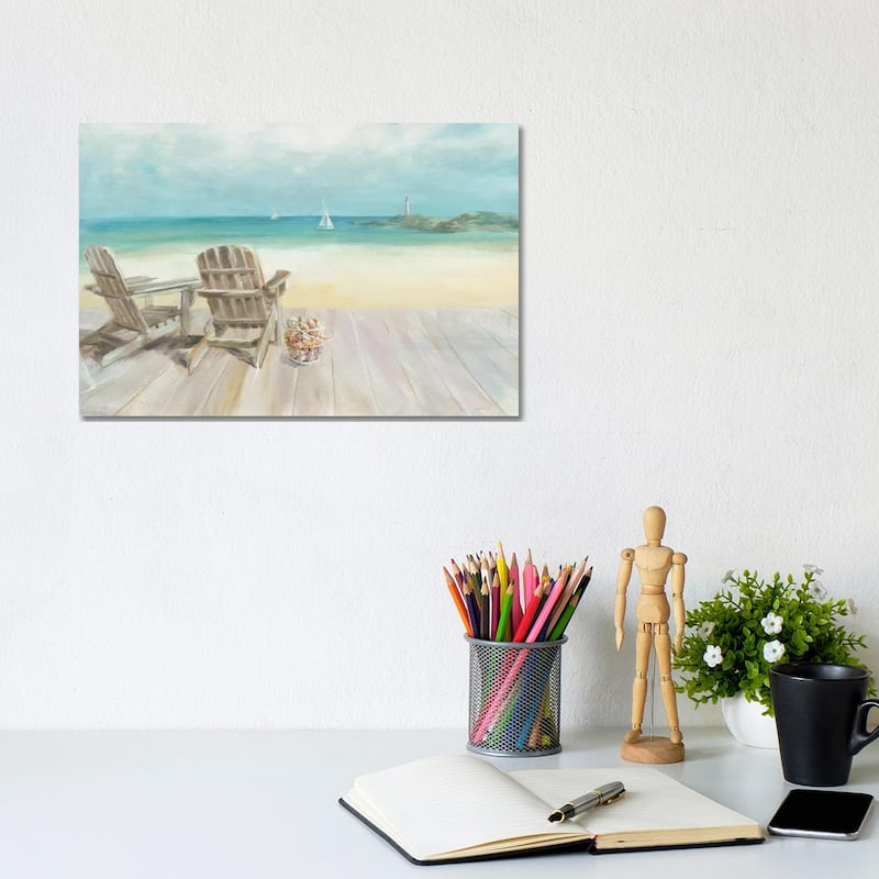 iCanvas "Seaside Morning No Window" by Danhui Nai Canvas Print - 8x12x0.75