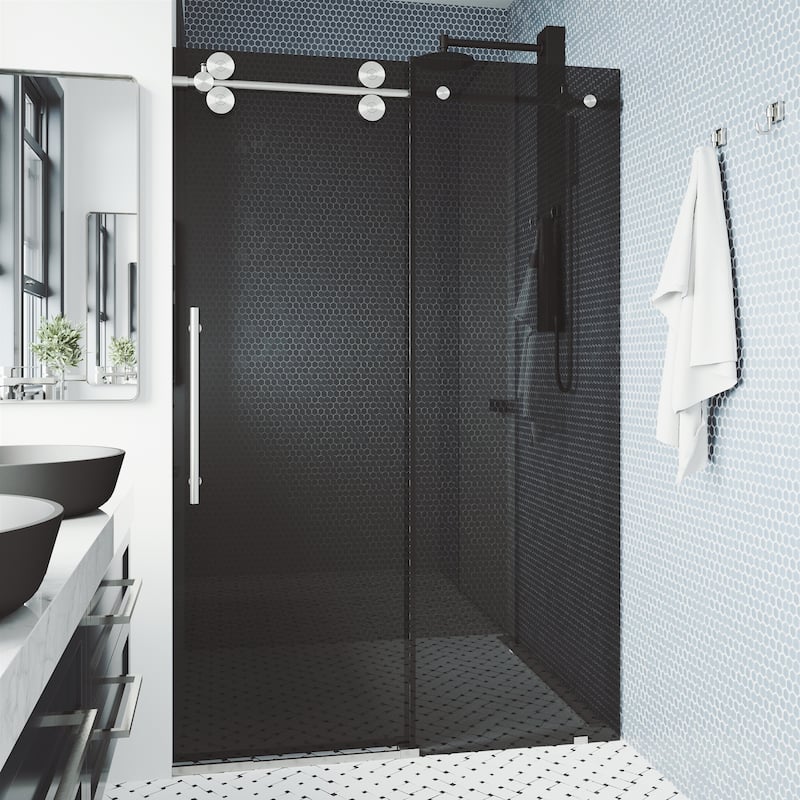 VIGO Elan Frameless Sliding Shower Door