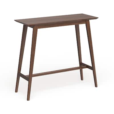 Carson Carrington Viborg Walnut Finish Wood Bar Table by Christopher Knight Home - 47.24" L x 17.72" W x 42.01" H