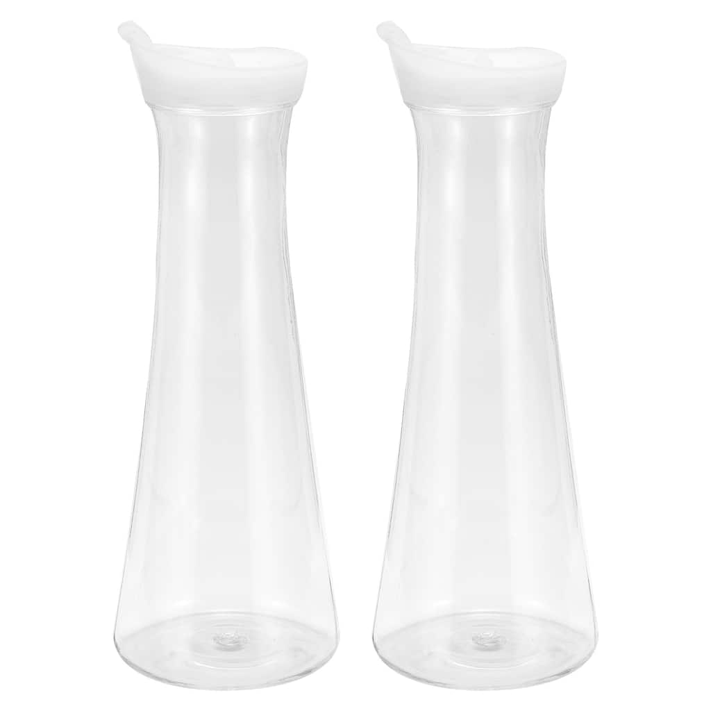 1100ml 37.2 Oz Acrylic Water Carafes with Lid, Juice Pitcher Water Jug - Clear