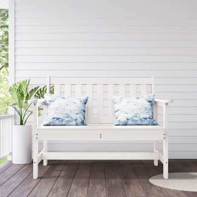 Outdoor 2-Person Garden Bench 42.92-in W x 35.83-in H