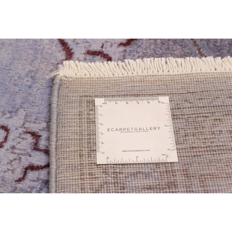ECARPETGALLERY Hand-knotted Vibrance Purple Wool Rug - 5'11 x 8'9