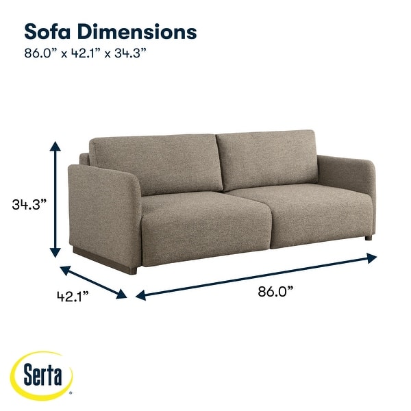 dimension image slide 1 of 7, Serta Tyson Convertible Sofa