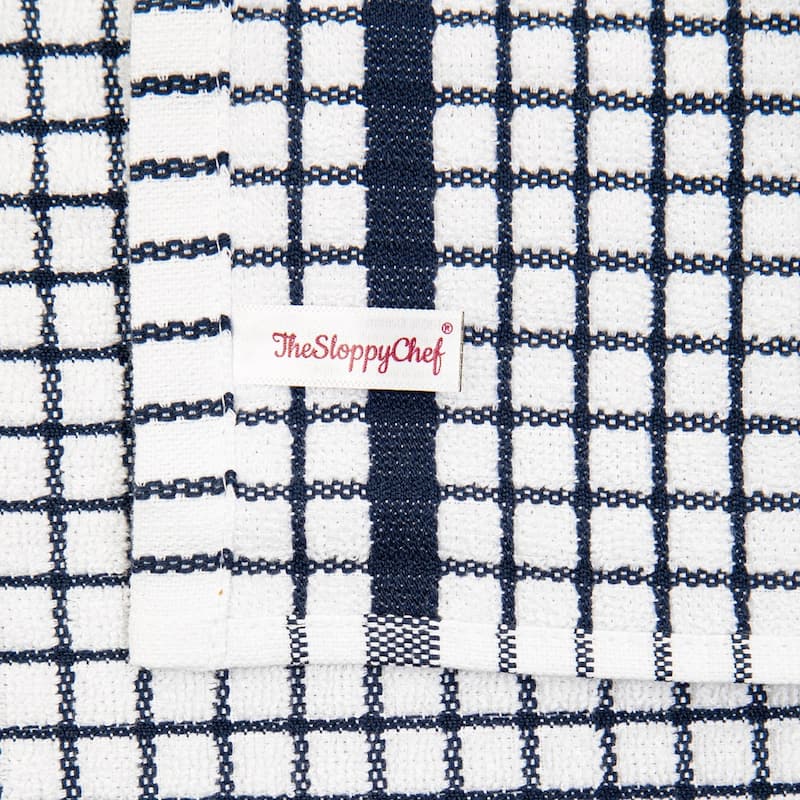 The Sloppy Chef Classic Checkered 8-Piece Dishcloths - 13x13