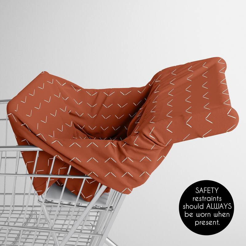 Sweet Jojo Designs Orange Boho Arrow Boy Girl 5 in 1 Baby Car Seat Nursing Cover Off White Modern Bohemian Gender Neutral Arrows