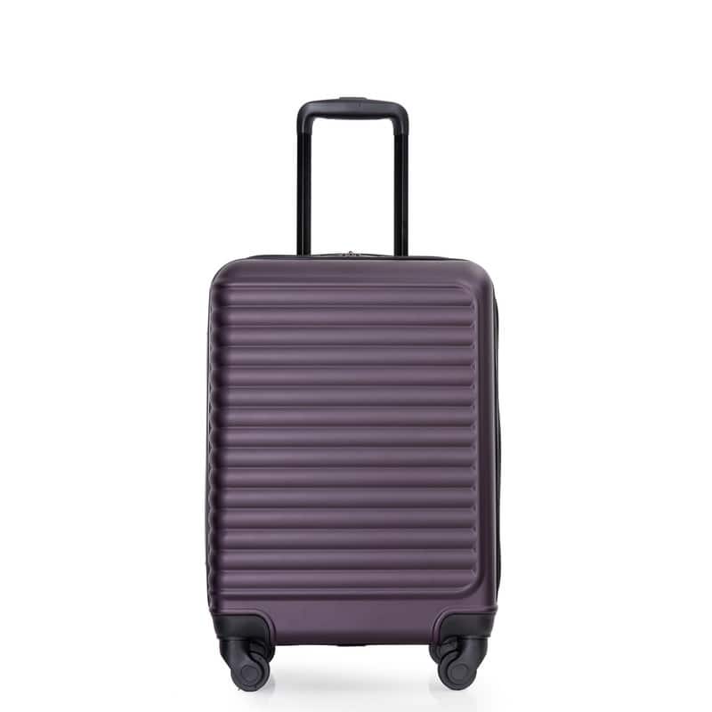 20"Carry on Luggage Lightweight Suitcase and Spinner Wheels - Purple