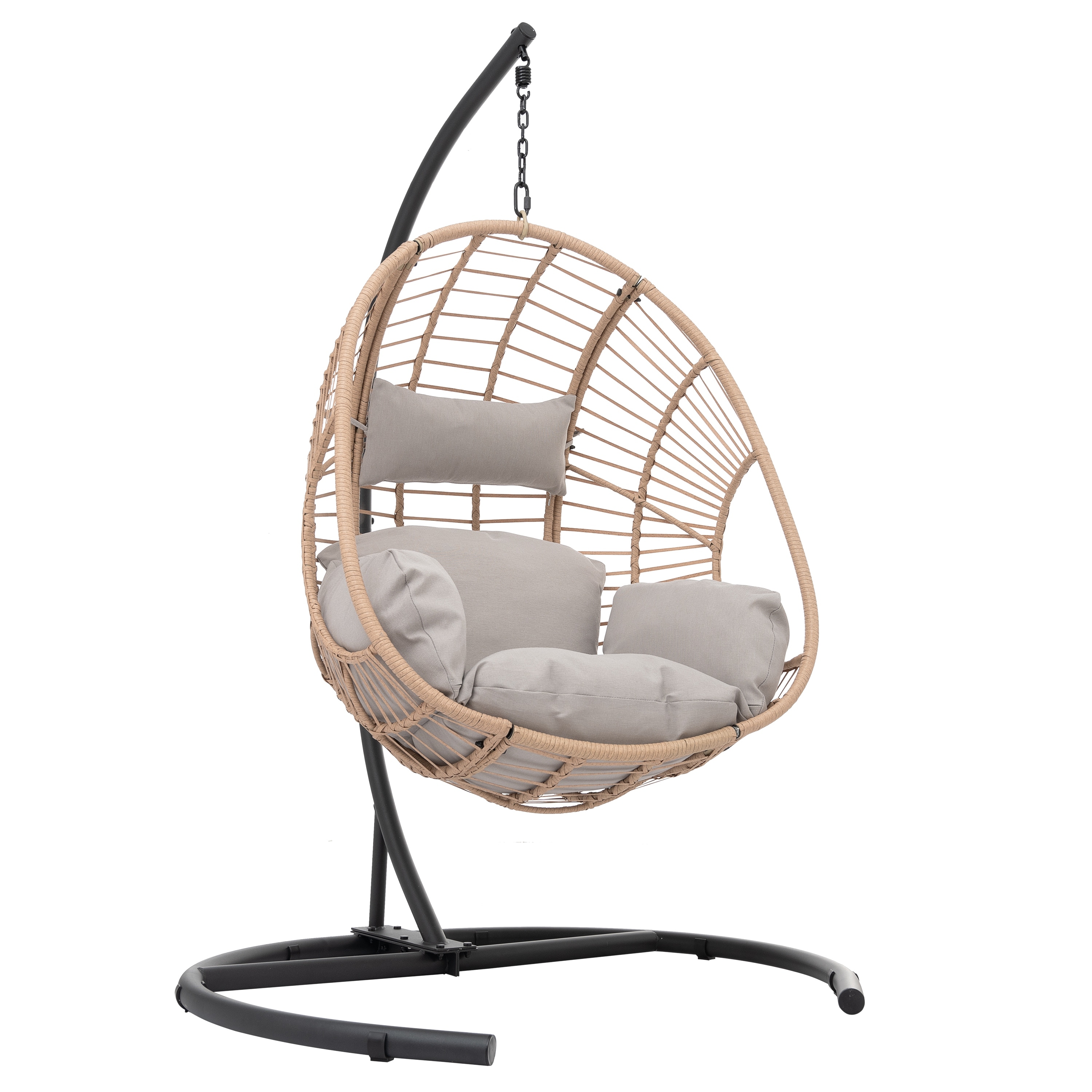 Natural wicker porch 2025 swing