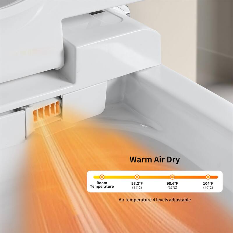 Tankless Smart Toilet with Auto Open/Close Lid