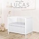 preview thumbnail 7 of 6, Dream On Me Lucas Mini Modern Crib with Rounded Spindles in White