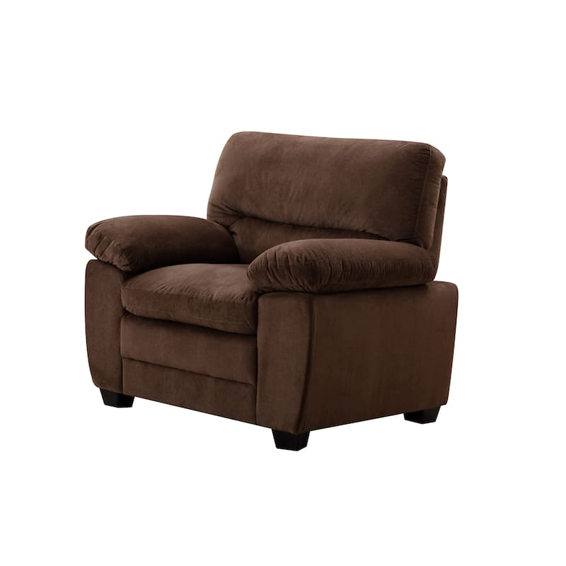 Contemporary Pillow Top Upholstered Living Room Sofa Set