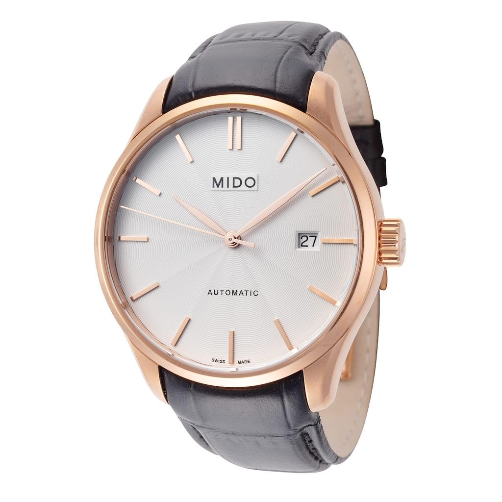 Mido Men's Belluna II 40mm Automatic Watch M0244073603100 - Silver - N/A