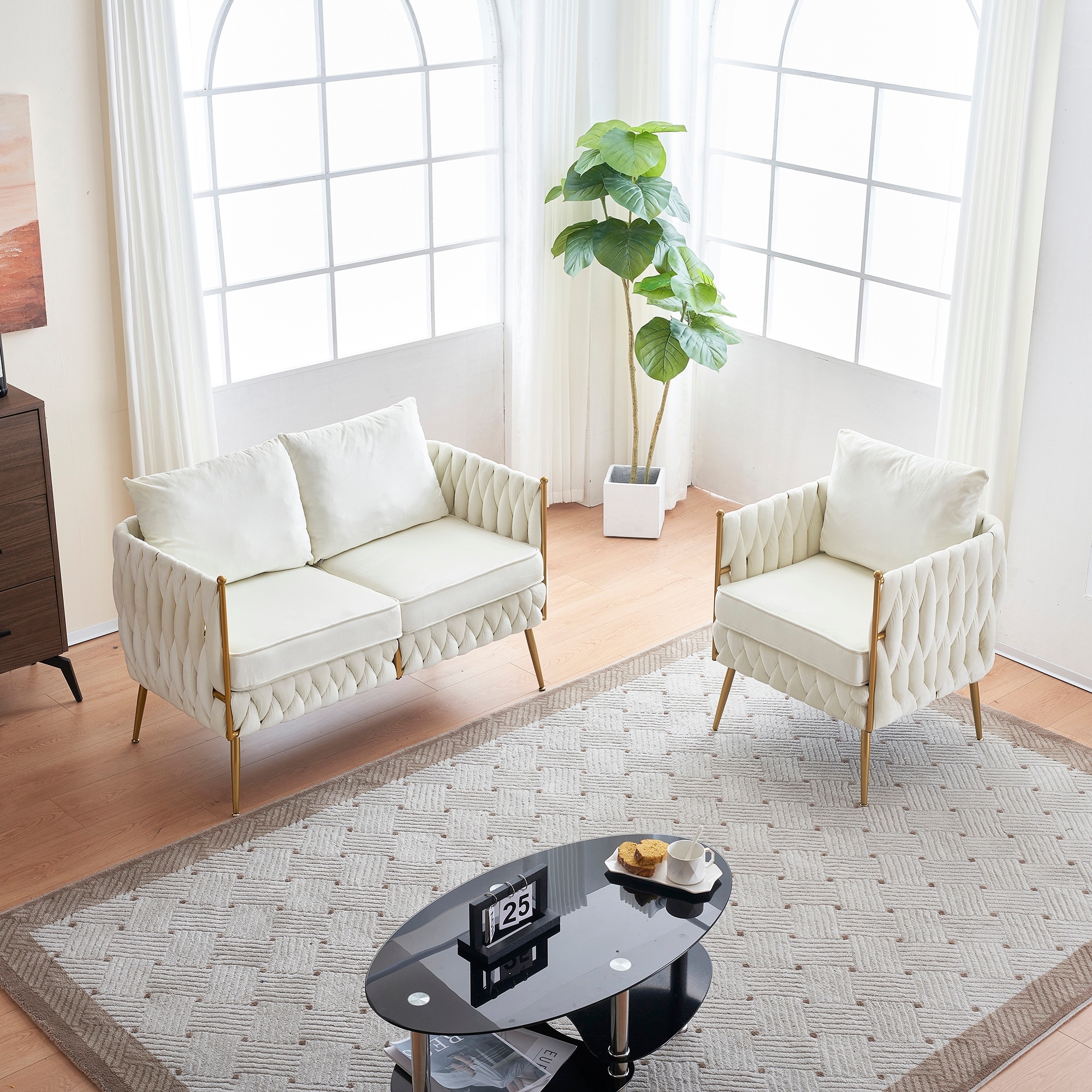 Double sales accent chair