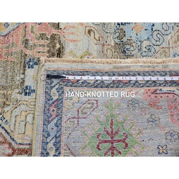 Shahbanu Rugs Ivory Hand Knotted Natural Dyes Pure Wool Caucasian ...