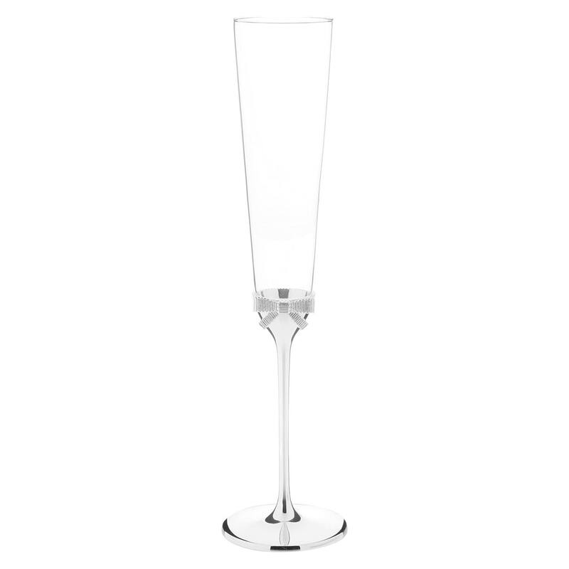 Kate Spade New York Grace Avenue Champagne Toasting Flute, 2-Piece, Clear