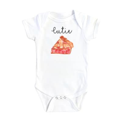 Pie Cutie - Baby Boy Girl Clothes Infant Bodysuit Funny Cute Newborn 1C