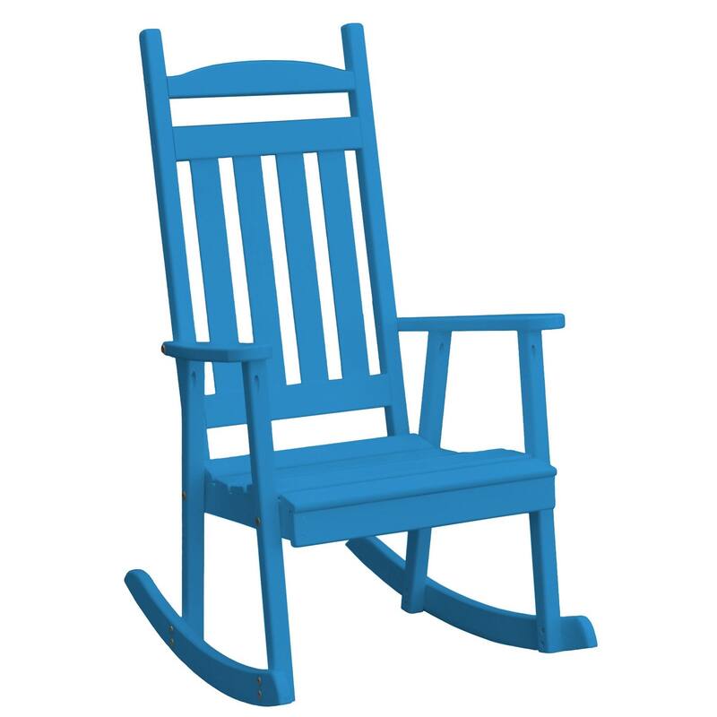 Pine Classic Porch Rocker - Caribbean Blue