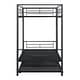 preview thumbnail 14 of 12, Furniture of America Arlay Modern 2-Piece Twin over Twin Metal Bunk Bed with Trundle Set