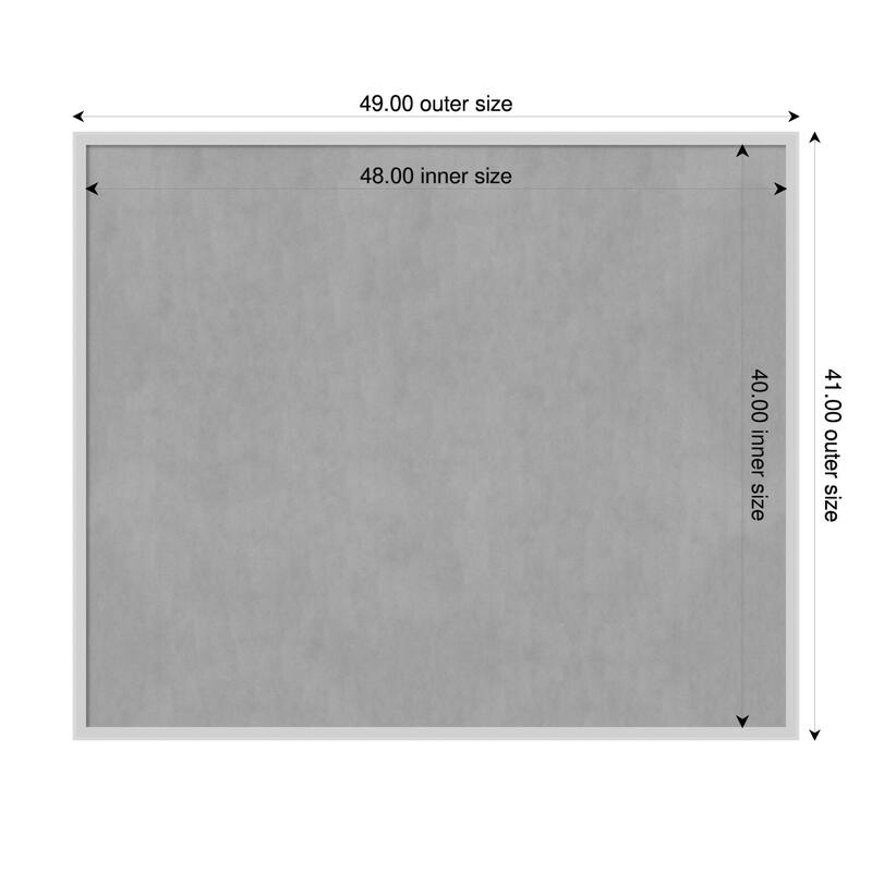 Amanti Art Incline Black Framed - 49 x 41 in - Incline Silver