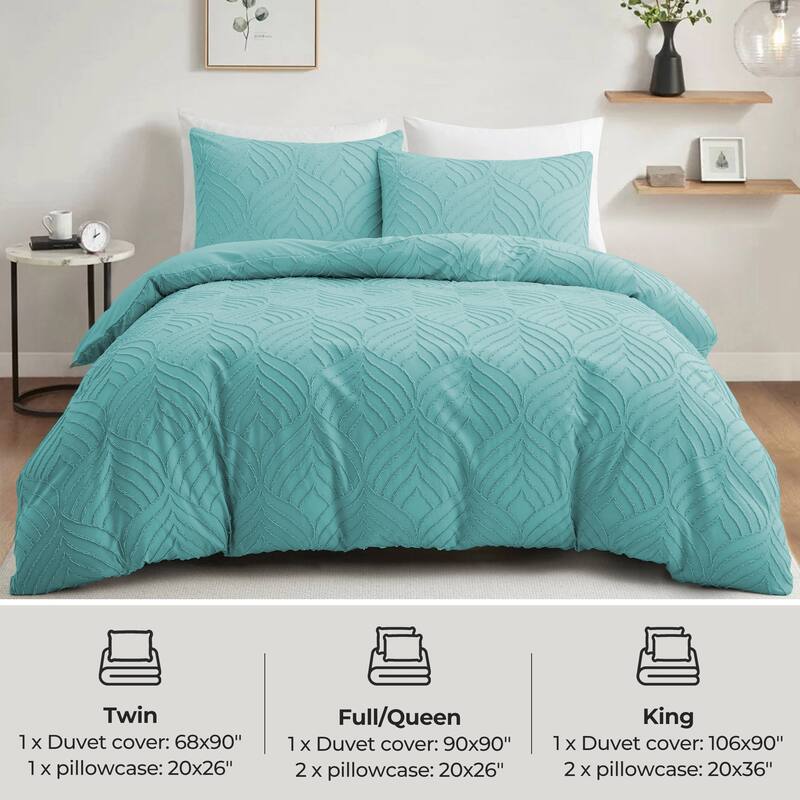 3-Piece Embroidery Duvet Cover & Pillowcase Set