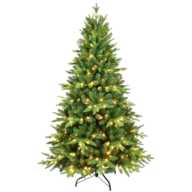 5/6/7FT Pre-lit Artificial Christmas Tree With LED Lights