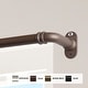 preview thumbnail 4 of 4, InStyleDesign 5/8 inch Blackout Curtain Rod 28-48 inches - Antique Brass
