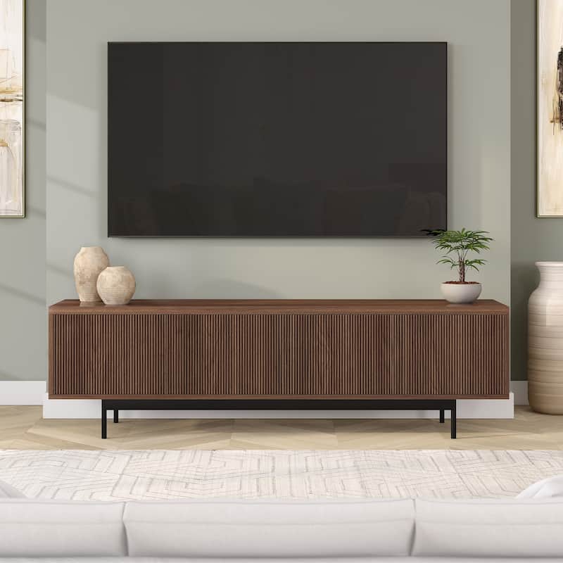 Whitman Rectangular Fluted TV Stand for TV's up to 75" - 70" Wide