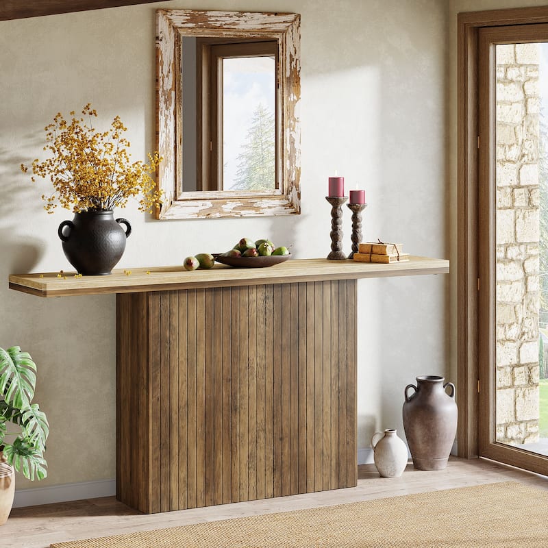 Fluted Console Table