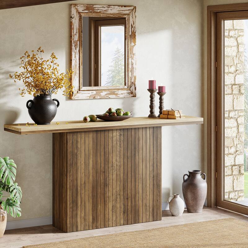 Fluted Entryway Table