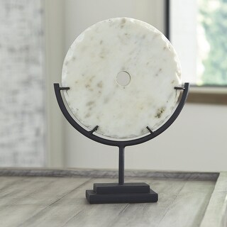 Signature Design by Ashley Jillsen White/Black Sculpture - 12.25"W x 11.5"D x 13.75"H