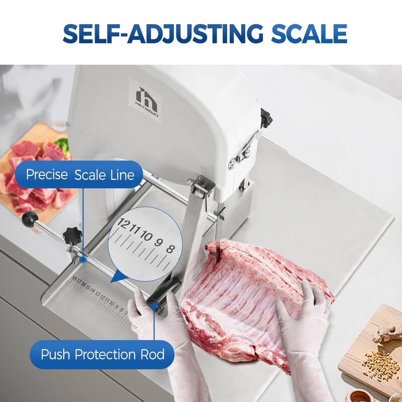 1500W Electric Meat Bandsaw - 33.46'' x 20.08''