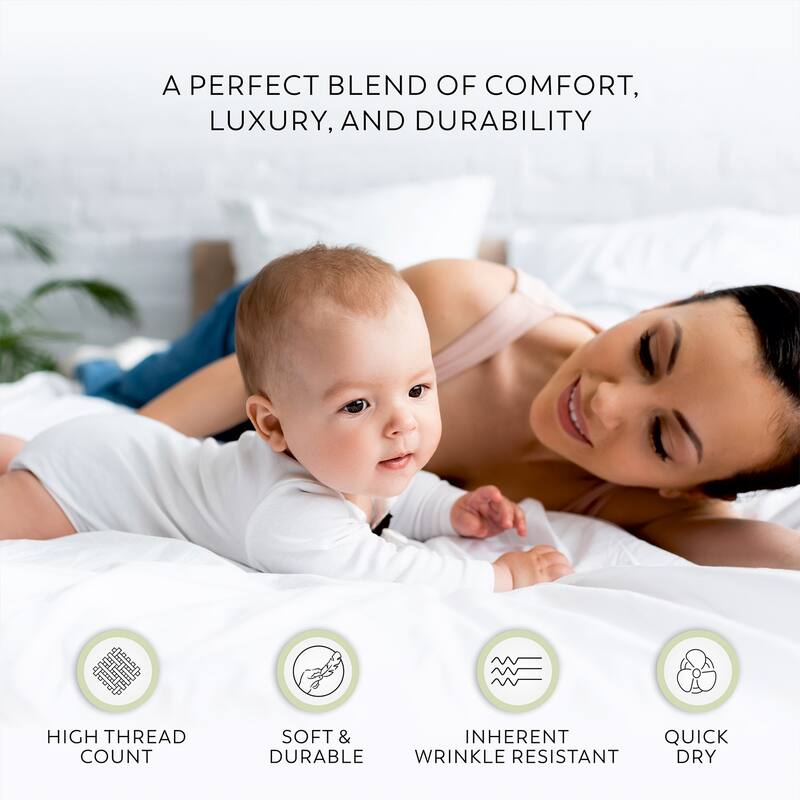 Ultra-Soft & Silky 600TC Wrinkle-Resistant Cotton-Rich Sheet Set