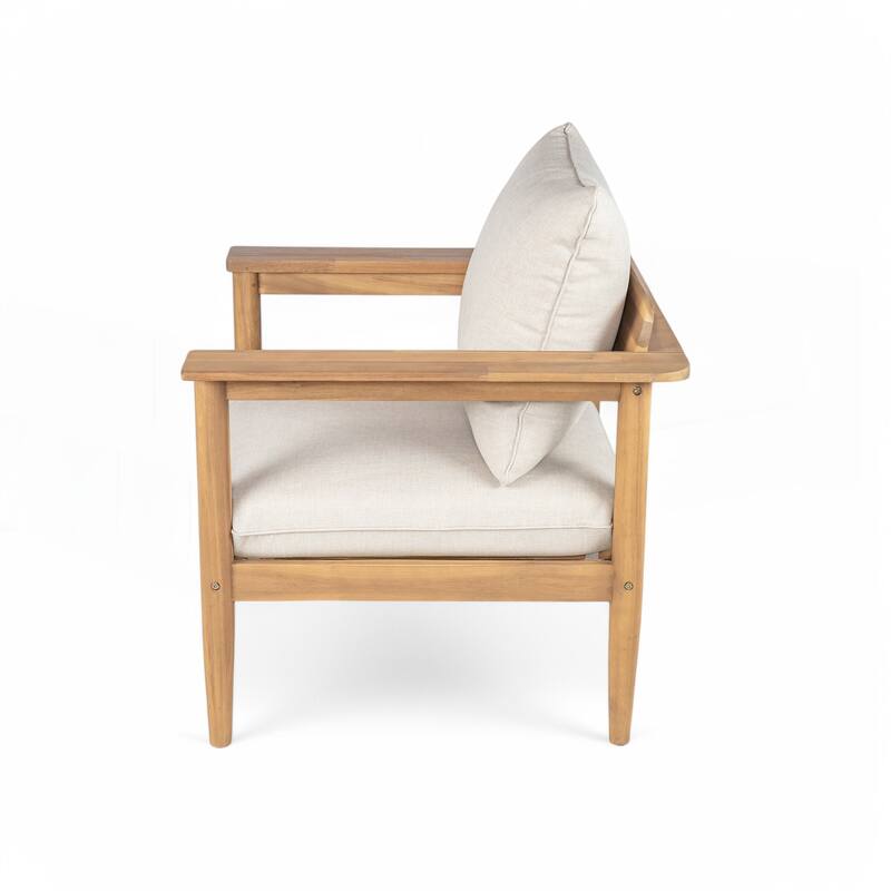 Outdoor Acacia Wood Lounge Chair