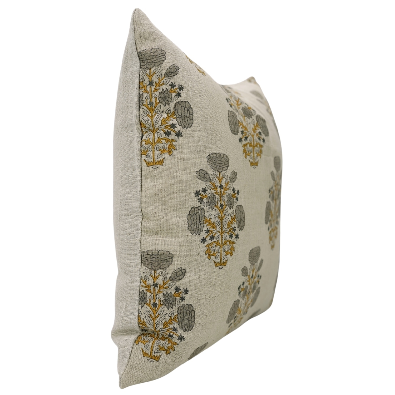 Fabdivine Swadesh Print Handmade Block Print Pillow Cover - Thumbnail 2