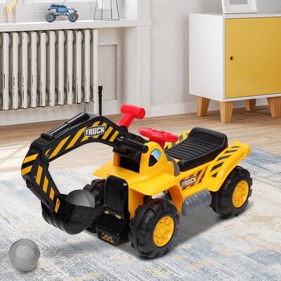 Children's Excavator Toy Car Without Power