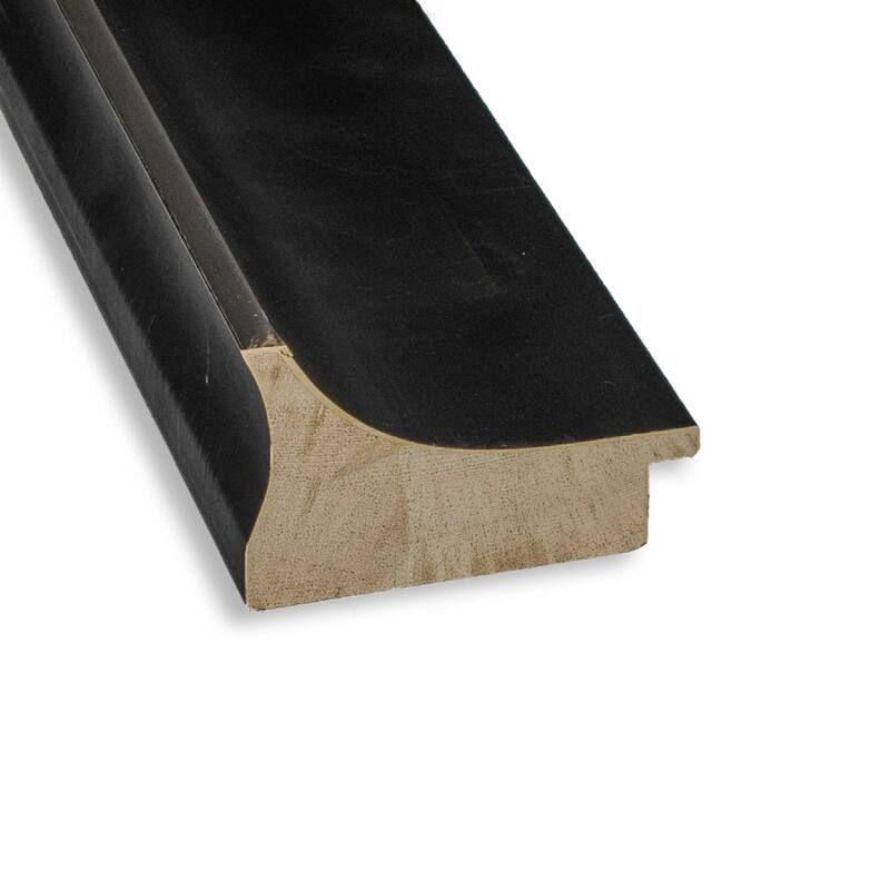 Beveled Wood Bathroom Wall Mirror - Allure Charcoal Frame