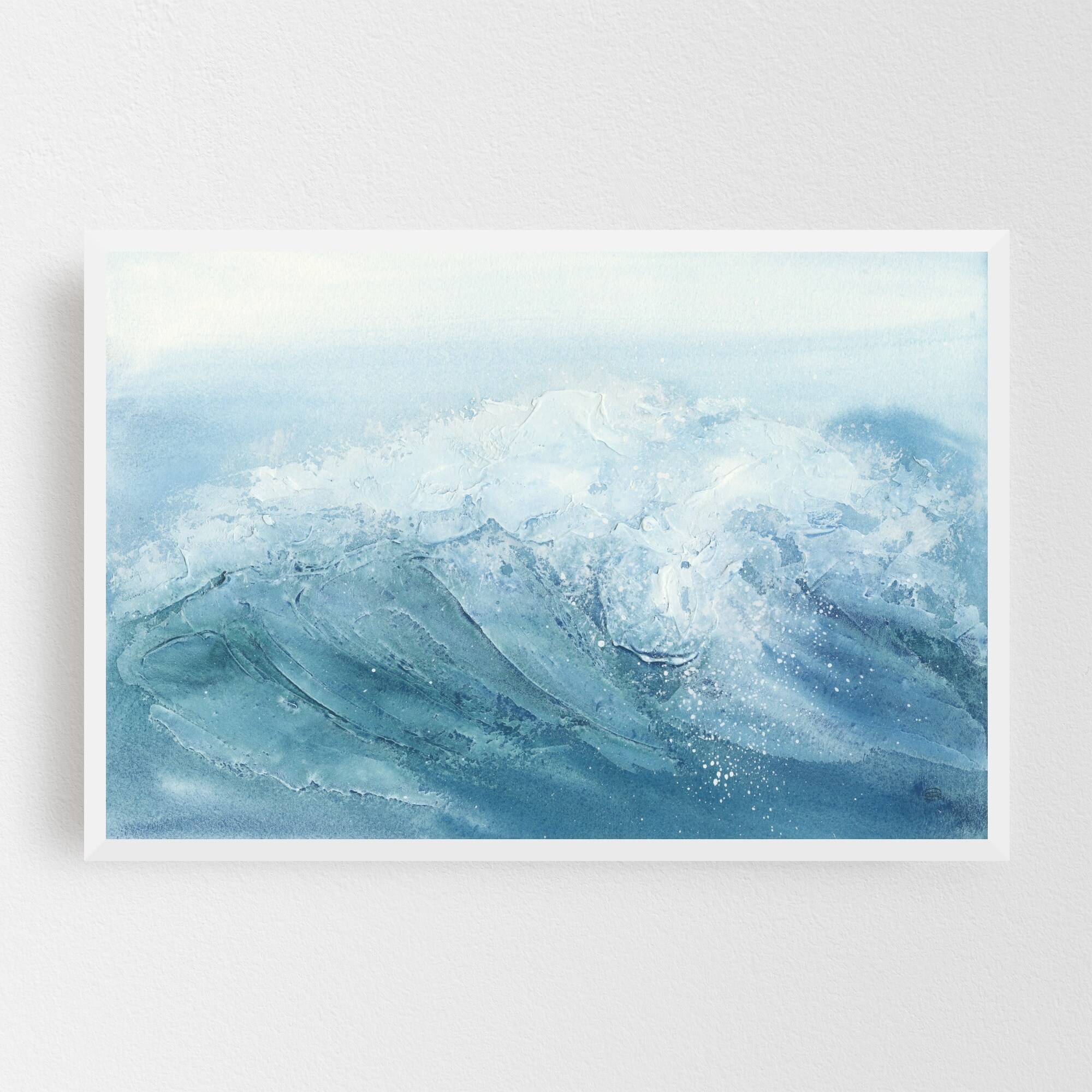 Shop Abstract Beach Coastal Nature Water Framed Wall Art Print