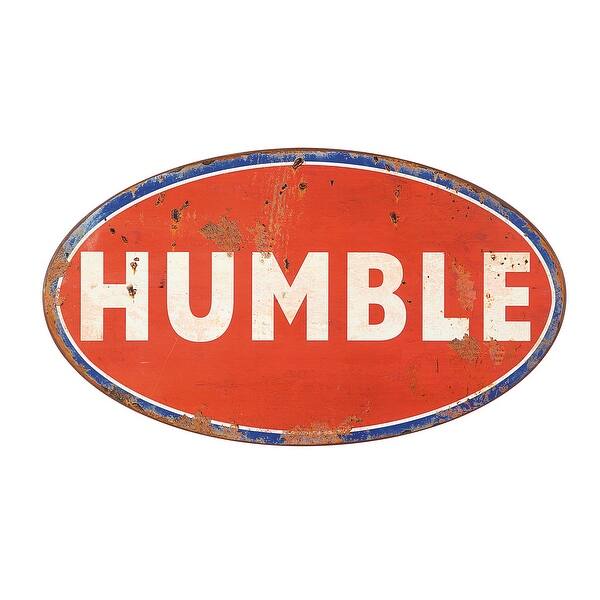 Shop Red White Blue Metal Humble Wall Decor 33 75 X 19 5