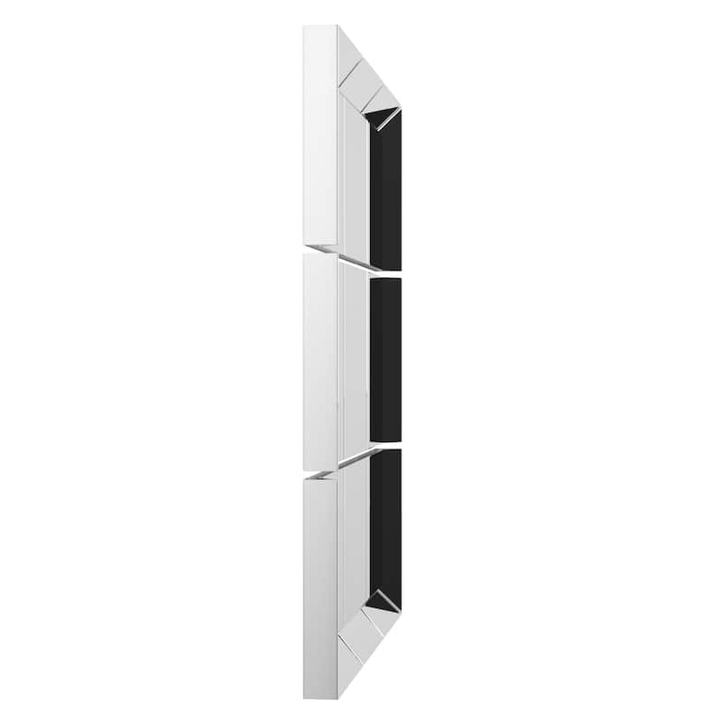 Allan Andrews Grid Mirror - Silver