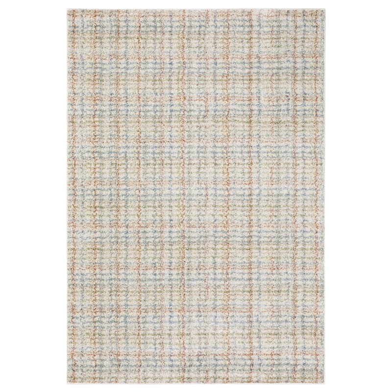 ROW Gemma Distressed Plaid Area Rug