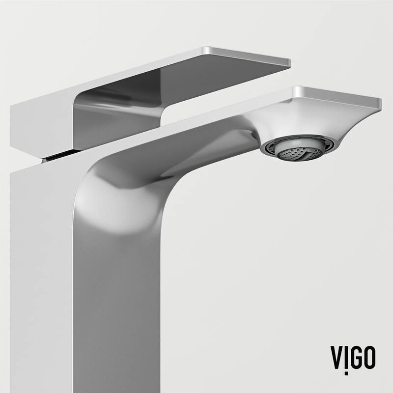 VIGO Dunn 6" H Single Handle Single Hole Bathroom Faucet