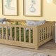 preview thumbnail 6 of 5, Floor Platform Bed with Fence without Door