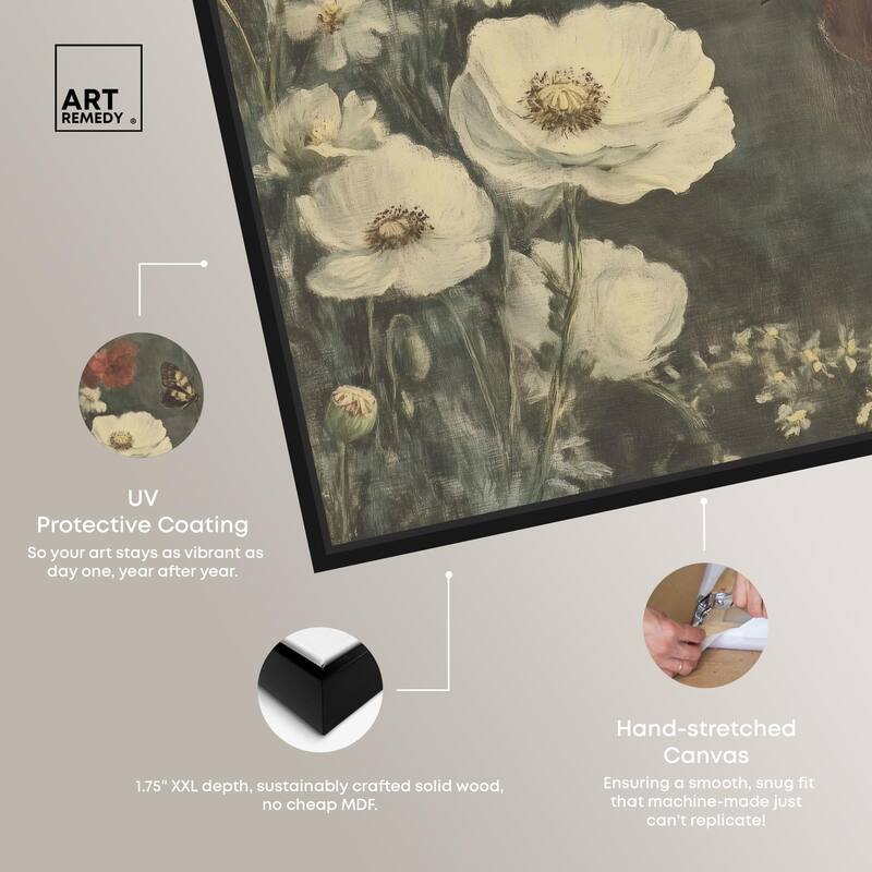 Vintage Botanicals I Canvas by Art Remedy